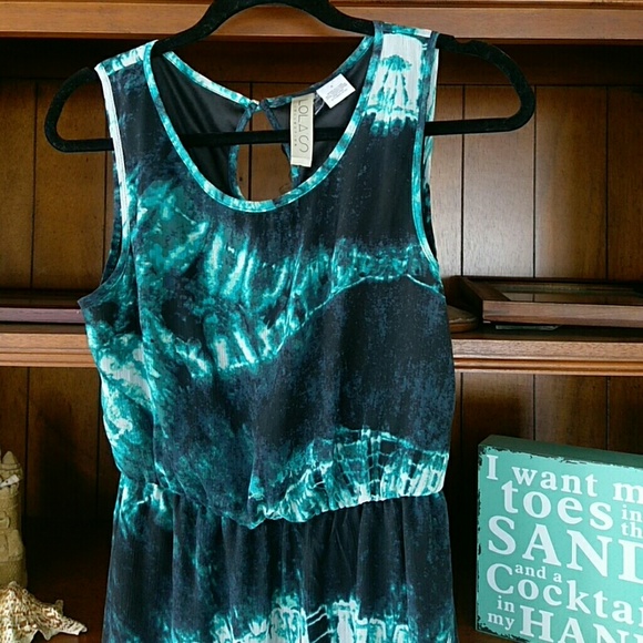 Beautiful Tye Dye High/Low Maxi dress - Picture 2 of 7